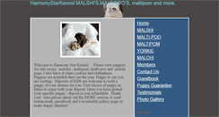 Desktop Screenshot of harmonystarkennel.com